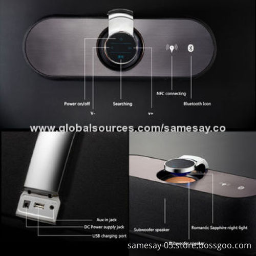 Fashionable Hi-Fi Smartphone Bluetooth Speaker, 2.1CH, Wi-Fi, Remote Control